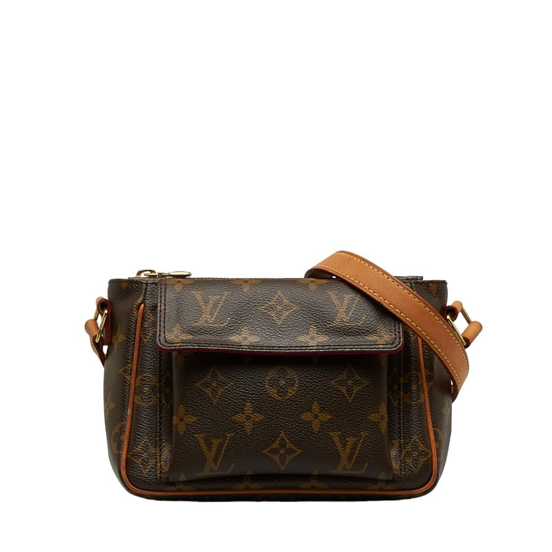 ルイ ヴィトン モノグラム ヴィバシテPM 斜め掛け ショルダーバッグ M51165 ブラウン PVC レザー レディース LOUIS VUITTON 【中古】