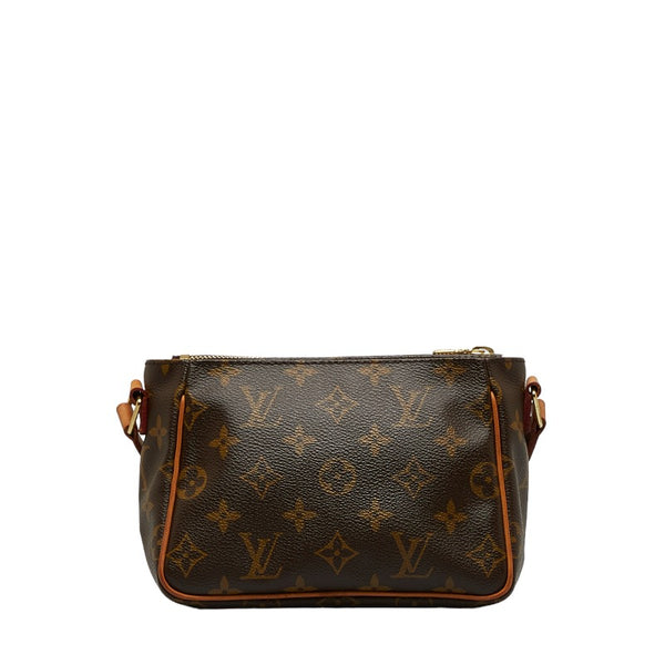 ルイ ヴィトン モノグラム ヴィバシテPM 斜め掛け ショルダーバッグ M51165 ブラウン PVC レザー レディース LOUIS VUITTON 【中古】