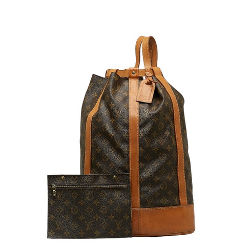 ルイ ヴィトン モノグラム ランドネGM ショルダーバッグ M42244 ブラウン PVC レザー レディース LOUIS VUITTON 【中古】