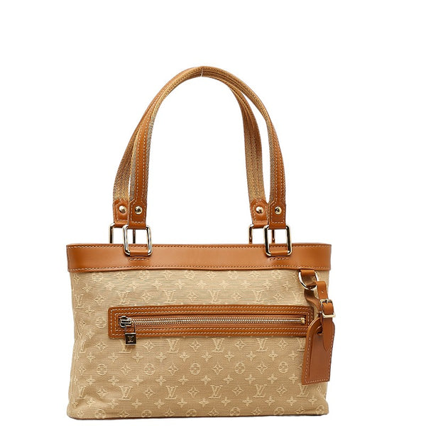 ルイ ヴィトン モノグラム ミニ ルシーユPM ショルダーバッグ M92684 ベージュ キャンバス レザー レディース LOUIS VUITTON 【中古】