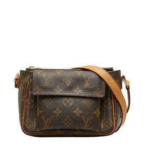 ルイ ヴィトン モノグラム ヴィバシテPM 斜め掛け ショルダーバッグ M51165 ブラウン PVC レザー レディース LOUIS VUITTON 【中古】