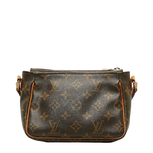 ルイ ヴィトン モノグラム ヴィバシテPM 斜め掛け ショルダーバッグ M51165 ブラウン PVC レザー レディース LOUIS VUITTON 【中古】