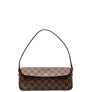 ルイ ヴィトン ダミエ レコレータ ショルダーバッグ ハンドバッグ N51299 ブラウン PVC レザー レディース LOUIS VUITTON 【中古】