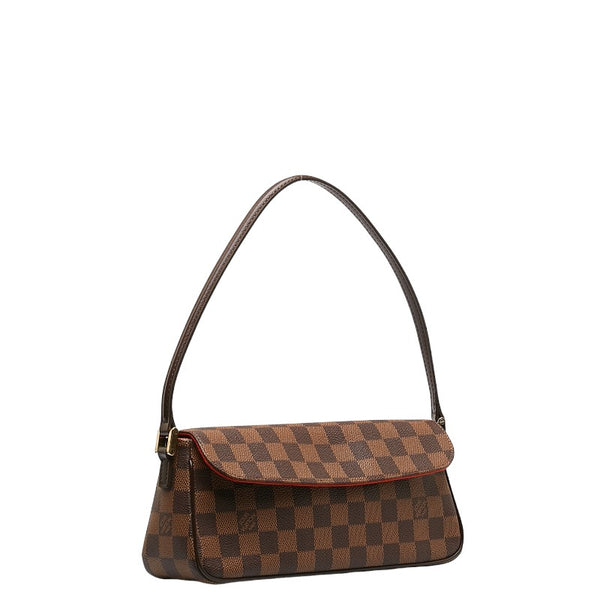 ルイ ヴィトン ダミエ レコレータ ショルダーバッグ ハンドバッグ N51299 ブラウン PVC レザー レディース LOUIS VUITTON 【中古】