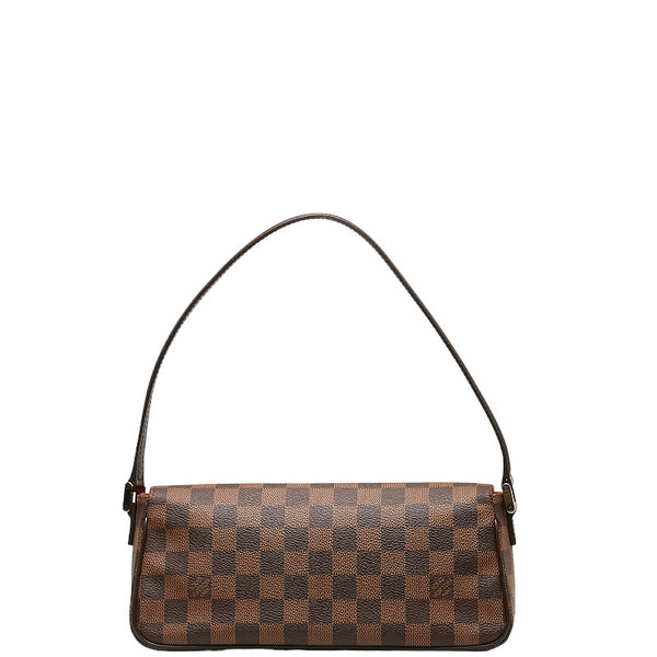 ルイ ヴィトン ダミエ レコレータ ショルダーバッグ ハンドバッグ N51299 ブラウン PVC レザー レディース LOUIS VUITTON 【中古】