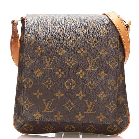 ルイ ヴィトン モノグラム ミュゼットサルサ ショート ショルダーバッグ M51258 ブラウン PVC レザー レディース LOUIS VUITTON 【中古】