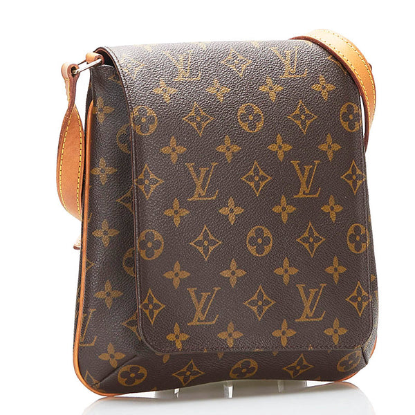 ルイ ヴィトン モノグラム ミュゼットサルサ ショート ショルダーバッグ M51258 ブラウン PVC レザー レディース LOUIS VUITTON 【中古】