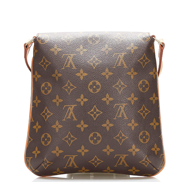 ルイ ヴィトン モノグラム ミュゼットサルサ ショート ショルダーバッグ M51258 ブラウン PVC レザー レディース LOUIS VUITTON 【中古】