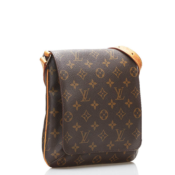 ルイ ヴィトン モノグラム ミュゼット サルサ ショート ショルダーバッグ M51258 ブラウン PVC レザー レディース LOUIS VUITTON 【中古】