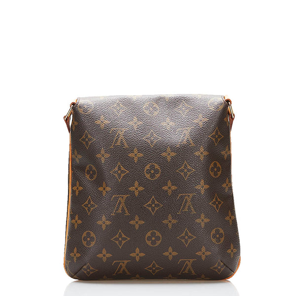 ルイ ヴィトン モノグラム ミュゼット サルサ ショート ショルダーバッグ M51258 ブラウン PVC レザー レディース LOUIS VUITTON 【中古】