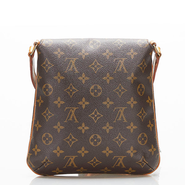 ルイ ヴィトン モノグラム ミュゼット サルサ ショート ショルダーバッグ M51258 ブラウン PVC レザー レディース LOUIS VUITTON 【中古】