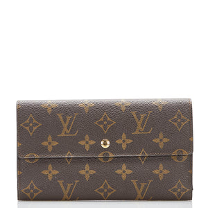 ルイ ヴィトン モノグラム ポルトフォイユ インターナショナル　 長財布 M61217 ブラウン PVC レザー レディース LOUIS VUITTON 【中古】