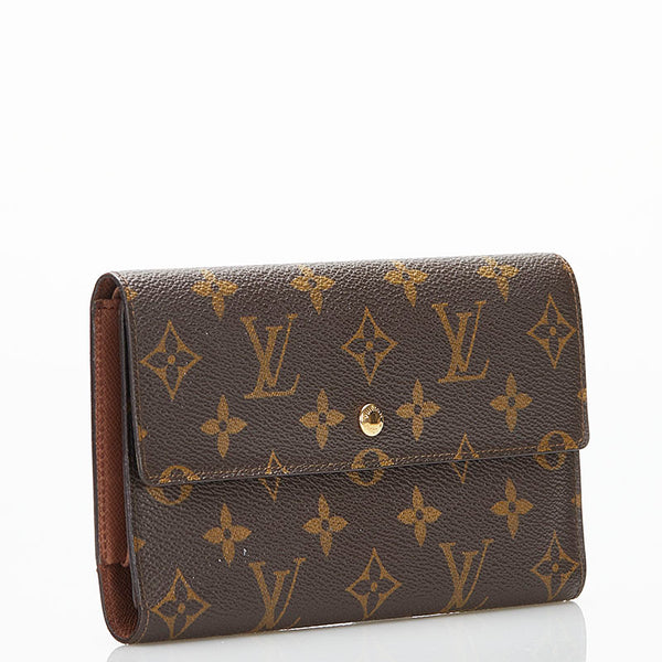 ルイ ヴィトン モノグラム ポルトフォイユ インターナショナル　 長財布 M61217 ブラウン PVC レザー レディース LOUIS VUITTON 【中古】