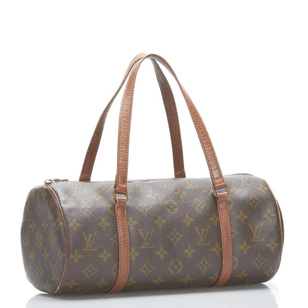 ルイ ヴィトン モノグラム 旧パピヨン 30 ハンドバッグ M51365 ブラウン PVC レザー レディース LOUIS VUITTON 【中古】