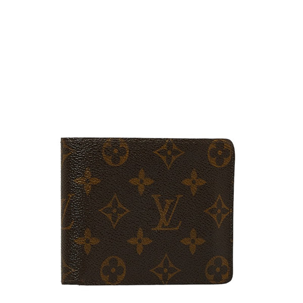 ルイ ヴィトン モノグラム ポルトフォイユ フロリン 二つ折り財布 M60026 ブラウン PVC レザー メンズ LOUIS VUITTON 【中古】