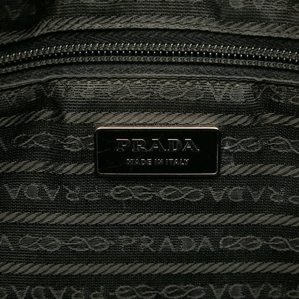 プラダ ミニボストンバッグ ショルダーバッグ 2WAY B11074 ブラック レザー レディース PRADA 【中古】