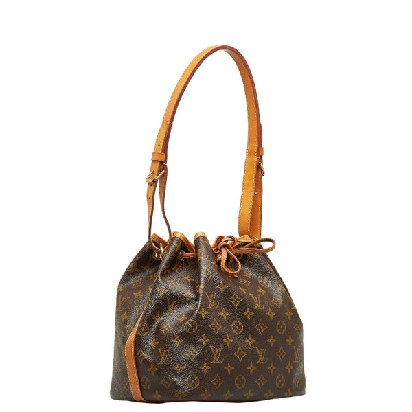 ルイ ヴィトン モノグラム プチノエ ショルダーバッグ M42226 ブラウン PVC レザー レディース LOUIS VUITTON 【中古】