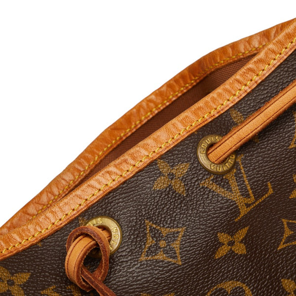 ルイ ヴィトン モノグラム プチノエ ショルダーバッグ M42226 ブラウン PVC レザー レディース LOUIS VUITTON 【中古】