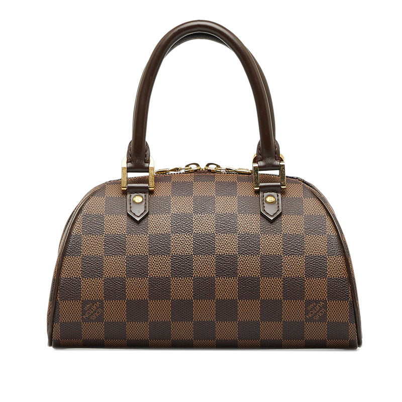 ルイ ヴィトン ダミエ  リベラ ミニ ハンドバッグ ミニボストンバッグ N41436 ブラウン PVC レザー レディース LOUIS VUITTON 【中古】