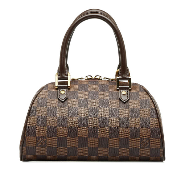 ルイ ヴィトン ダミエ  リベラ ミニ ハンドバッグ ミニボストンバッグ N41436 ブラウン PVC レザー レディース LOUIS VUITTON 【中古】