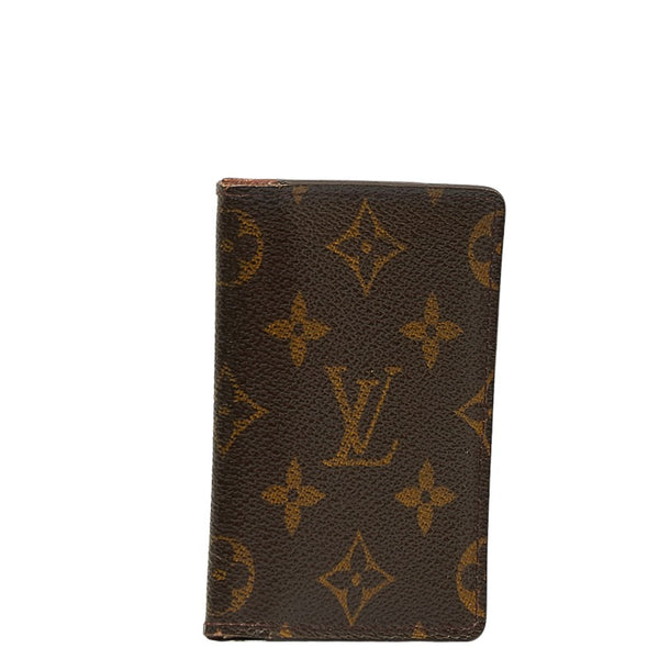 ルイ ヴィトン モノグラム オーガナイザー ドゥ ポッシュ カードケース M61732 ブラウン PVC レザー レディース LOUIS VUITTON 【中古】