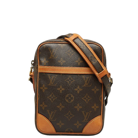 ルイ ヴィトン モノグラム ダヌーブ 斜め掛け ショルダーバッグ M45266 ブラウン PVC レザー レディース LOUIS VUITTON 【中古】