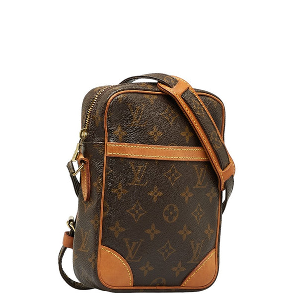 ルイ ヴィトン モノグラム ダヌーブ 斜め掛け ショルダーバッグ M45266 ブラウン PVC レザー レディース LOUIS VUITTON 【中古】