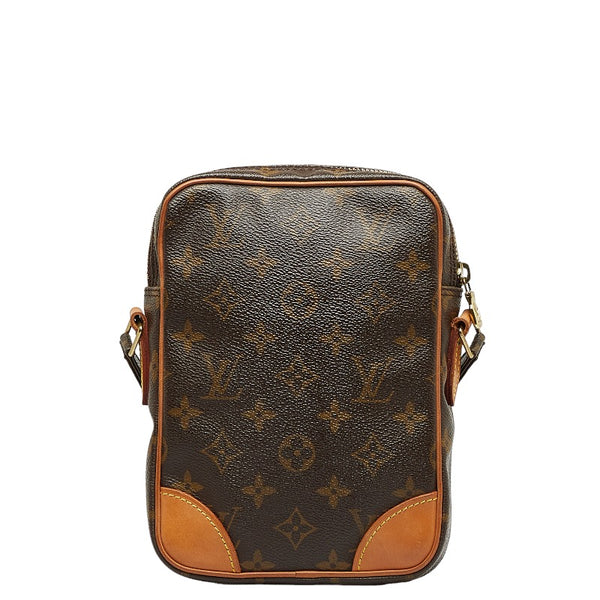 ルイ ヴィトン モノグラム ダヌーブ 斜め掛け ショルダーバッグ M45266 ブラウン PVC レザー レディース LOUIS VUITTON 【中古】