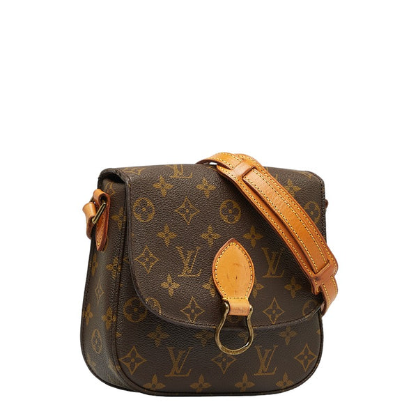 ルイ ヴィトン モノグラム ミニ サンクルー ショルダーバッグ M51244 ブラウン PVC レザー レディース LOUIS VUITTON 【中古】