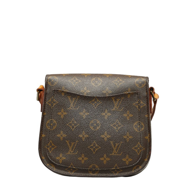 ルイ ヴィトン モノグラム ミニ サンクルー ショルダーバッグ M51244 ブラウン PVC レザー レディース LOUIS VUITTON 【中古】