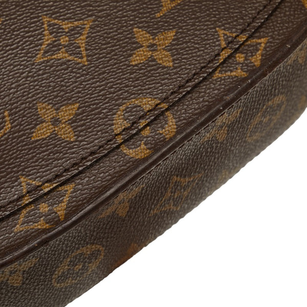 ルイ ヴィトン モノグラム ミニ サンクルー ショルダーバッグ M51244 ブラウン PVC レザー レディース LOUIS VUITTON 【中古】