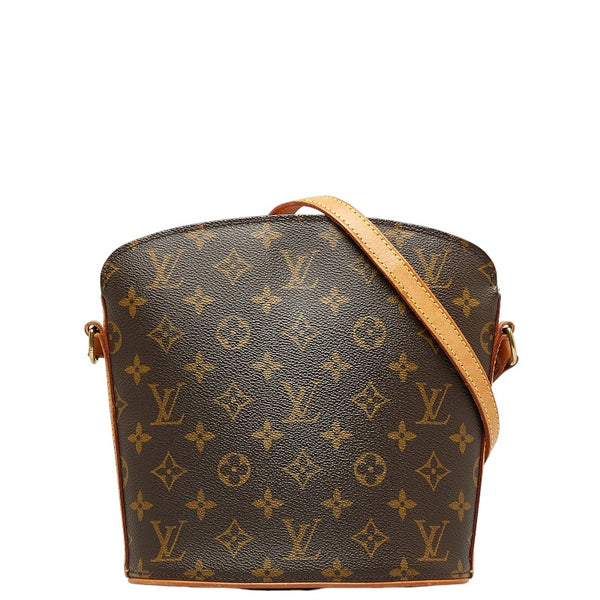 ルイ ヴィトン モノグラム ドルーオ 斜め掛け ショルダーバッグ M51290 ブラウン PVC レザー レディース LOUIS VUITTON 【中古】