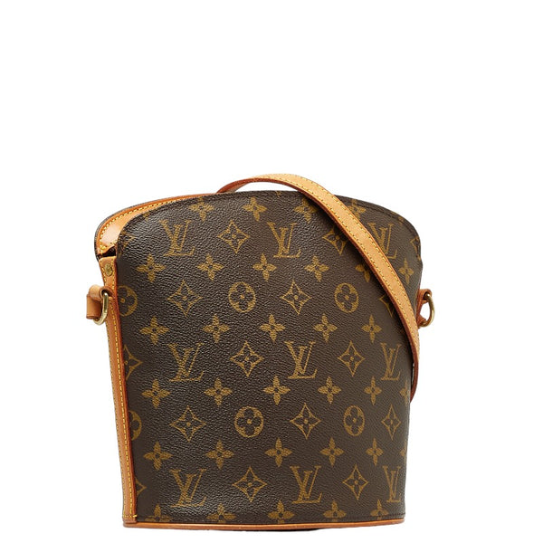 ルイ ヴィトン モノグラム ドルーオ 斜め掛け ショルダーバッグ M51290 ブラウン PVC レザー レディース LOUIS VUITTON 【中古】