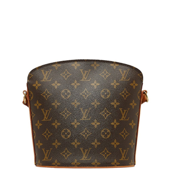 ルイ ヴィトン モノグラム ドルーオ 斜め掛け ショルダーバッグ M51290 ブラウン PVC レザー レディース LOUIS VUITTON 【中古】