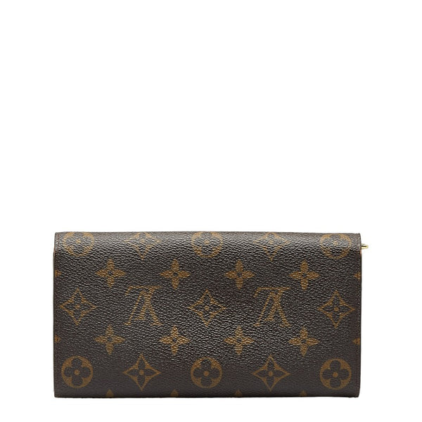 ルイ ヴィトン モノグラム ポルトフォイユ サラ 旧 長財布 M61734 ブラウン PVC レザー レディース LOUIS VUITTON 【中古】