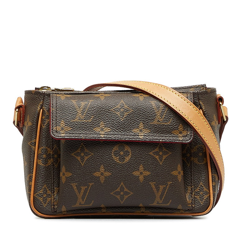 ルイ ヴィトン モノグラム ヴィバシテPM 斜め掛け ショルダーバッグ M51165 ブラウン PVC レザー レディース LOUIS VUITTON 【中古】