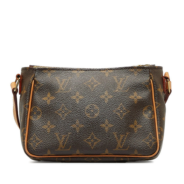 ルイ ヴィトン モノグラム ヴィバシテPM 斜め掛け ショルダーバッグ M51165 ブラウン PVC レザー レディース LOUIS VUITTON 【中古】