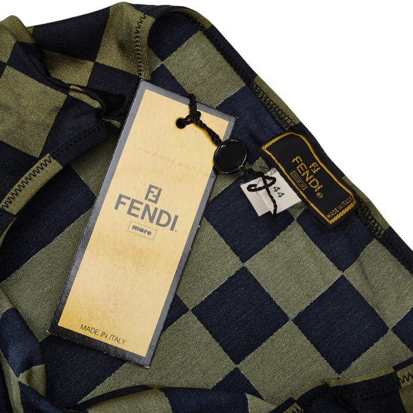 フェンディ ズッカ柄 3点セット ビキニ 水着  グリーン ナイロン ポリウレタン レディース FENDI 【中古】