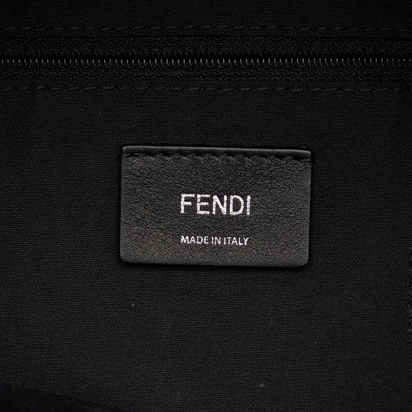 フェンディ バッグバグズ モンスター リュック バックパック 8BZ035 ブラック レッド ナイロン パイソン ファー メンズ FENDI 【中古】