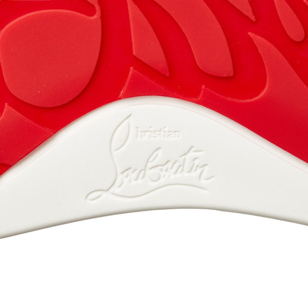 クリスチャンルブタン スパイクスタッズ パイソン ハイカット スニーカー ピンク マルチカラー レザー エナメル レディース Christian Louboutin 【中古】