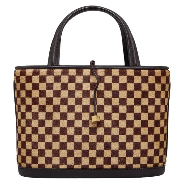 ルイ ヴィトン ダミエ ソバージュ インパラ ハンドバッグ M92133 ブラウン ハラコ レザー レディース LOUIS VUITTON 【中古】