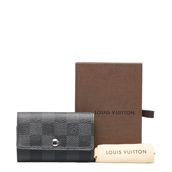 ルイ ヴィトン ダミエ グラフィット ミュルティクレ6 キーケース N62662 ブラック PVC レザー メンズ LOUIS VUITTON 【中古】