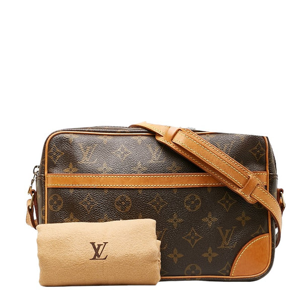 ルイ ヴィトン モノグラム トロカデロ27 斜め掛け ショルダーバッグ M51274 ブラウン PVC レザー レディース LOUIS VUITTON 【中古】