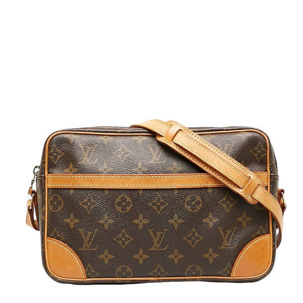 ルイ ヴィトン モノグラム トロカデロ27 斜め掛け ショルダーバッグ M51274 ブラウン PVC レザー レディース LOUIS VUITTON 【中古】