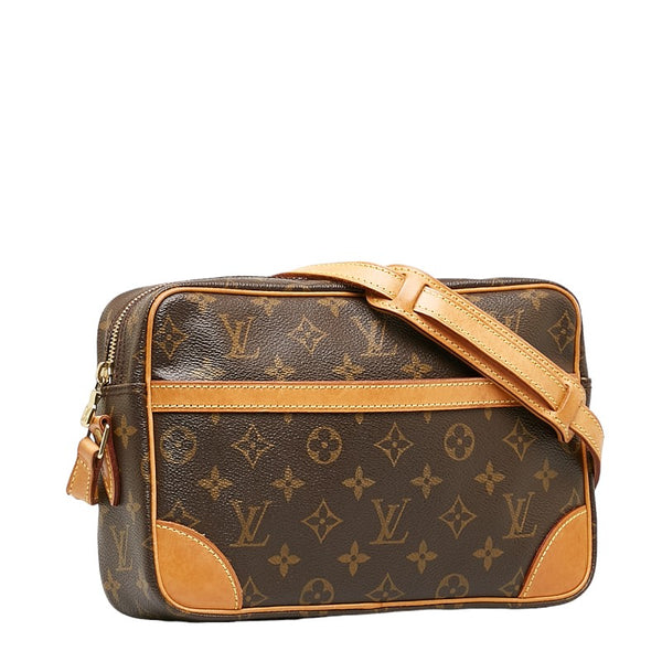 ルイ ヴィトン モノグラム トロカデロ27 斜め掛け ショルダーバッグ M51274 ブラウン PVC レザー レディース LOUIS VUITTON 【中古】