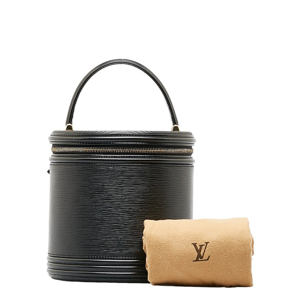 ルイ ヴィトン エピ カンヌ ハンドバッグ バニティバッグ M48032 ノワール ブラック レザー レディース LOUIS VUITTON 【中古】