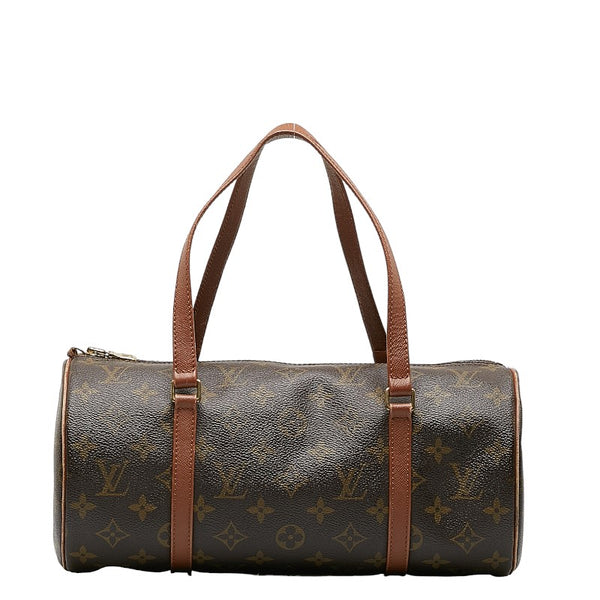 ルイ ヴィトン モノグラム パピヨン30 ショルダーバッグ M51365 ブラウン PVC レザー レディース LOUIS VUITTON 【中古】