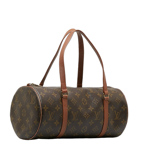 ルイ ヴィトン モノグラム パピヨン30 ショルダーバッグ M51365 ブラウン PVC レザー レディース LOUIS VUITTON 【中古】