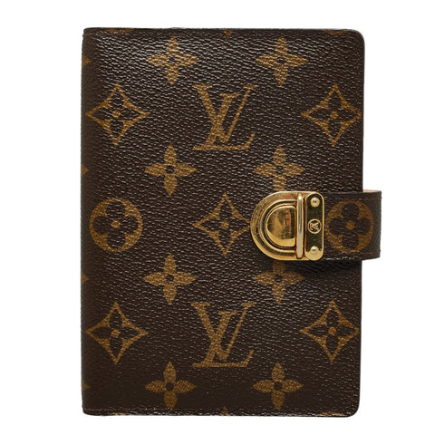 ルイ ヴィトン モノグラム アジェンダPM コアラ 手帳カバー R21013 ブラウン PVC レザー レディース LOUIS VUITTON 【中古】