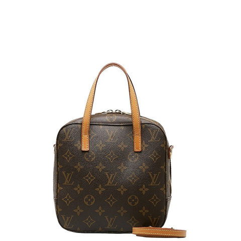 ルイ ヴィトン モノグラム スポンティーニ ハンドバッグ ショルダーバッグ 2WAY M47500 ブラウン PVC レザー レディース LOUIS VUITTON 【中古】